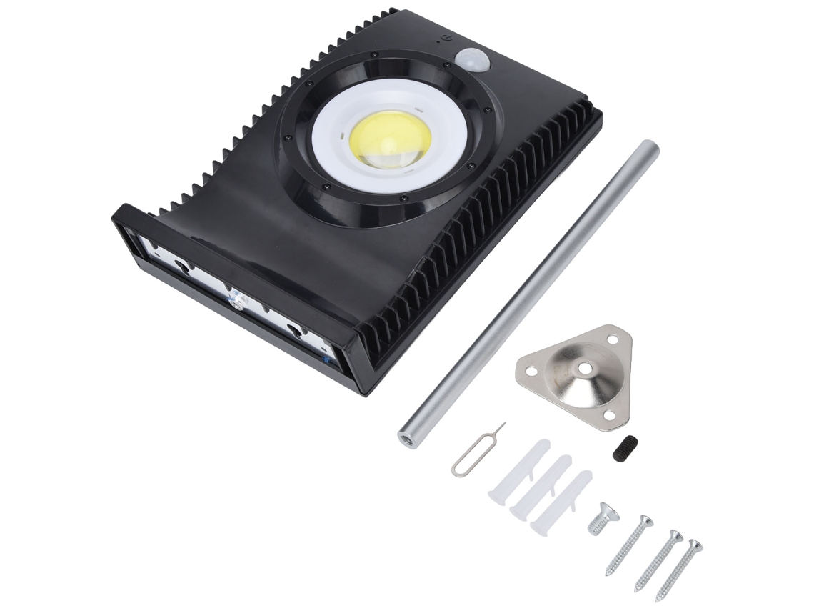 Luminária de Segurança Externa Led com Sensor de Movimento Solar Cob CHABERLU