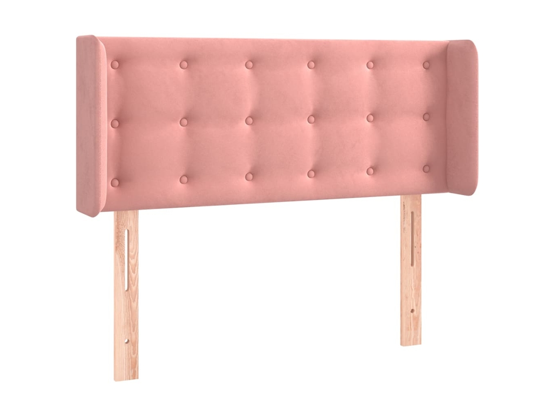 Headboard, Headboards Vidaxl Cor-de-rosa Veludo (93 X 16 X 78/88 Cm)