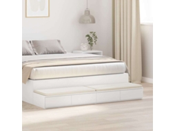 Vidaxl Gavetas De Cama Branco 150 X 36,5 X 16,5 Cm
