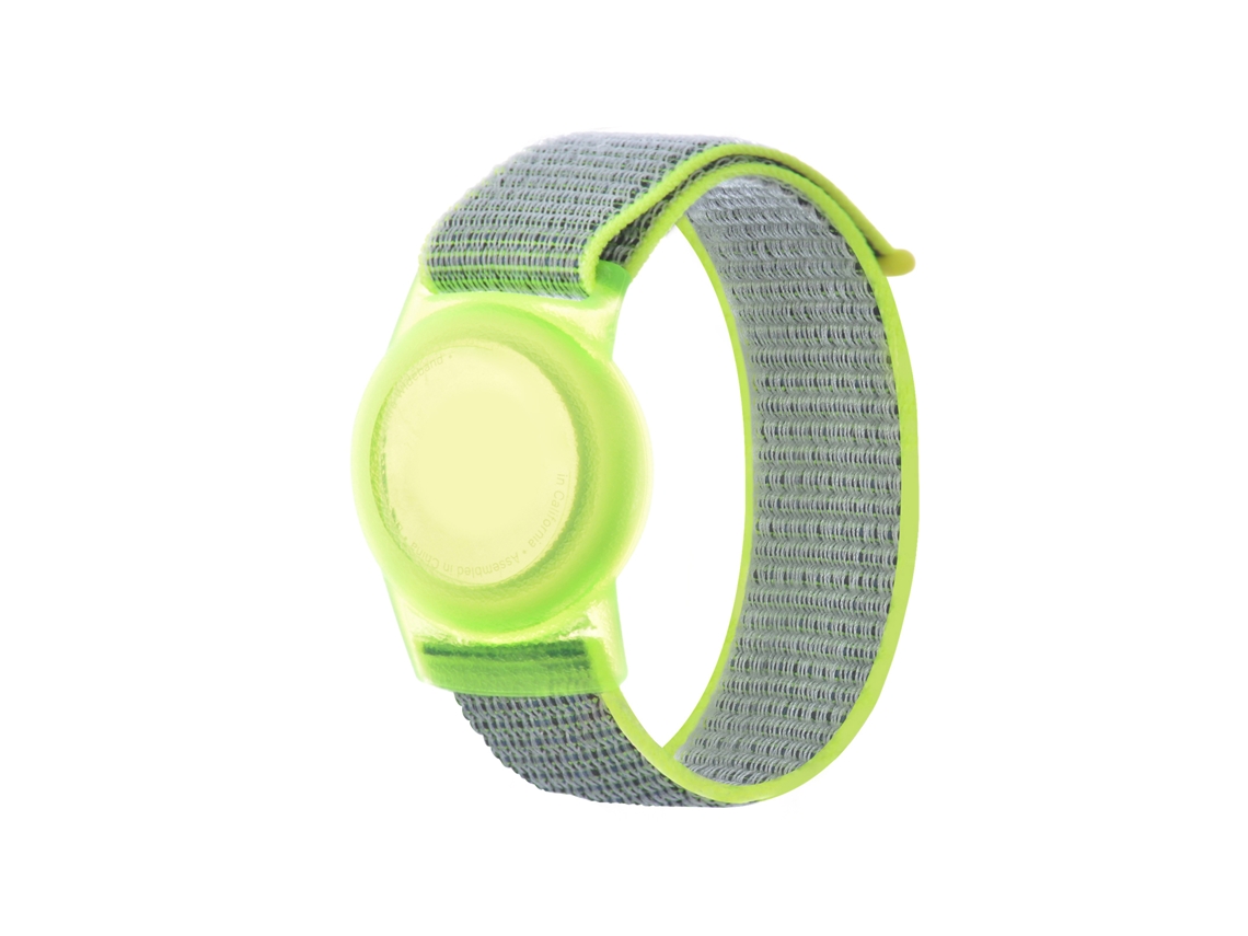 Airtag Nylon Loop Strap para Airtag 220mm Amarelo Brilhante EOOCOO