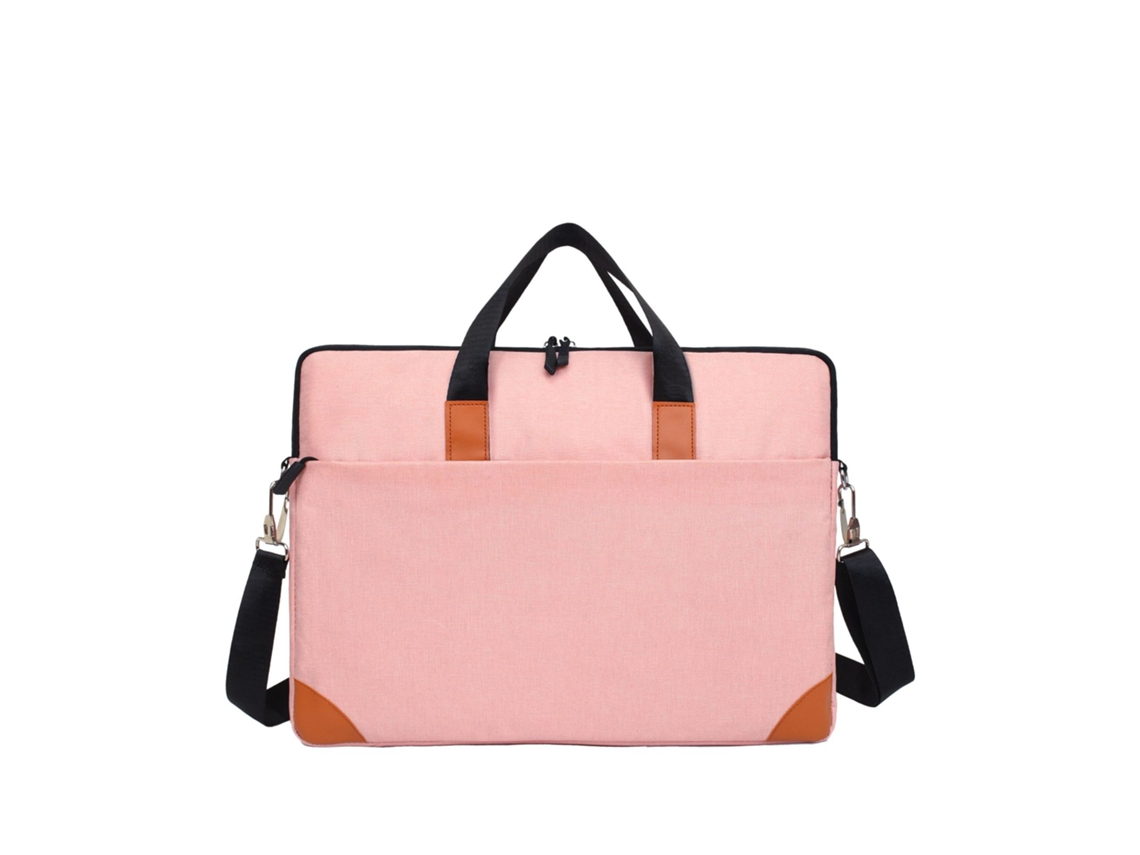 Bolsa impermeável para laptop de 14 polegadas, bolsa mensageiro rosa Cuich
