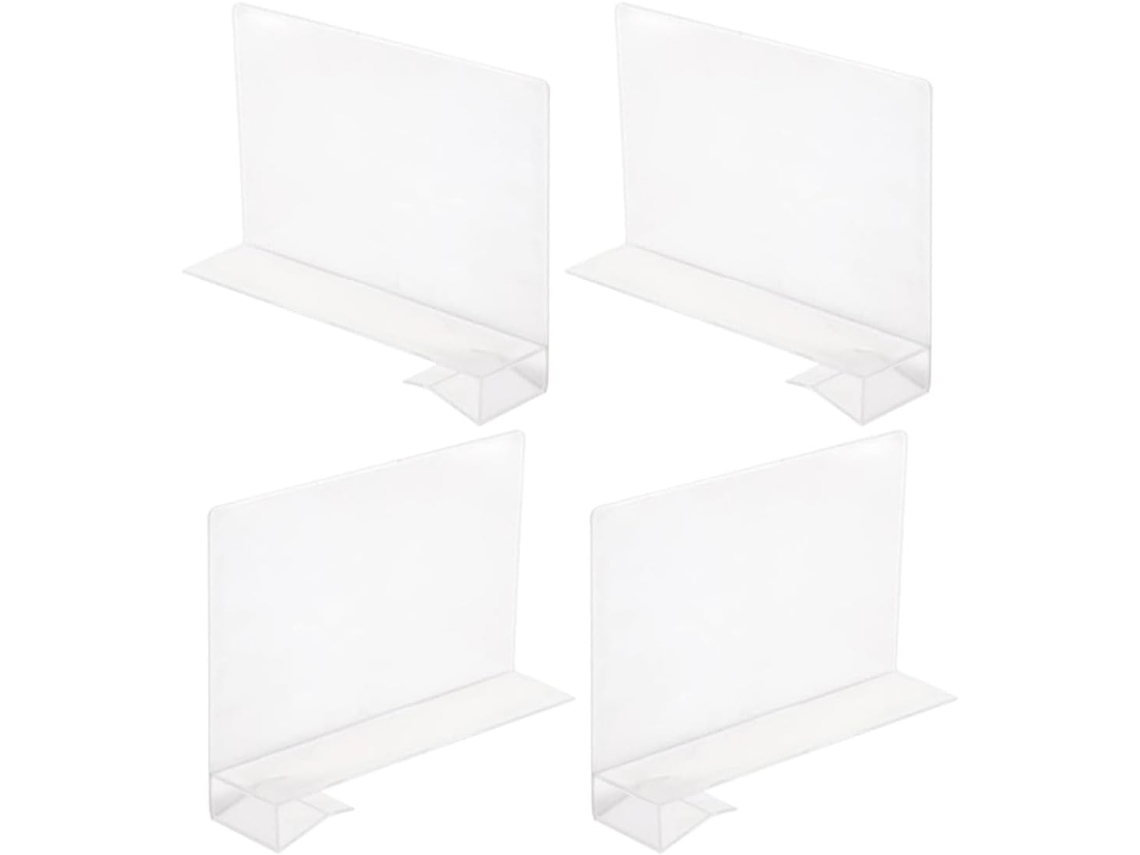 Divisórias Prateleira GOKOCO, resistentes, elegantes, 4 peças, closets, feitas de PP, aumentam espaço, armazenamento, cozinhas