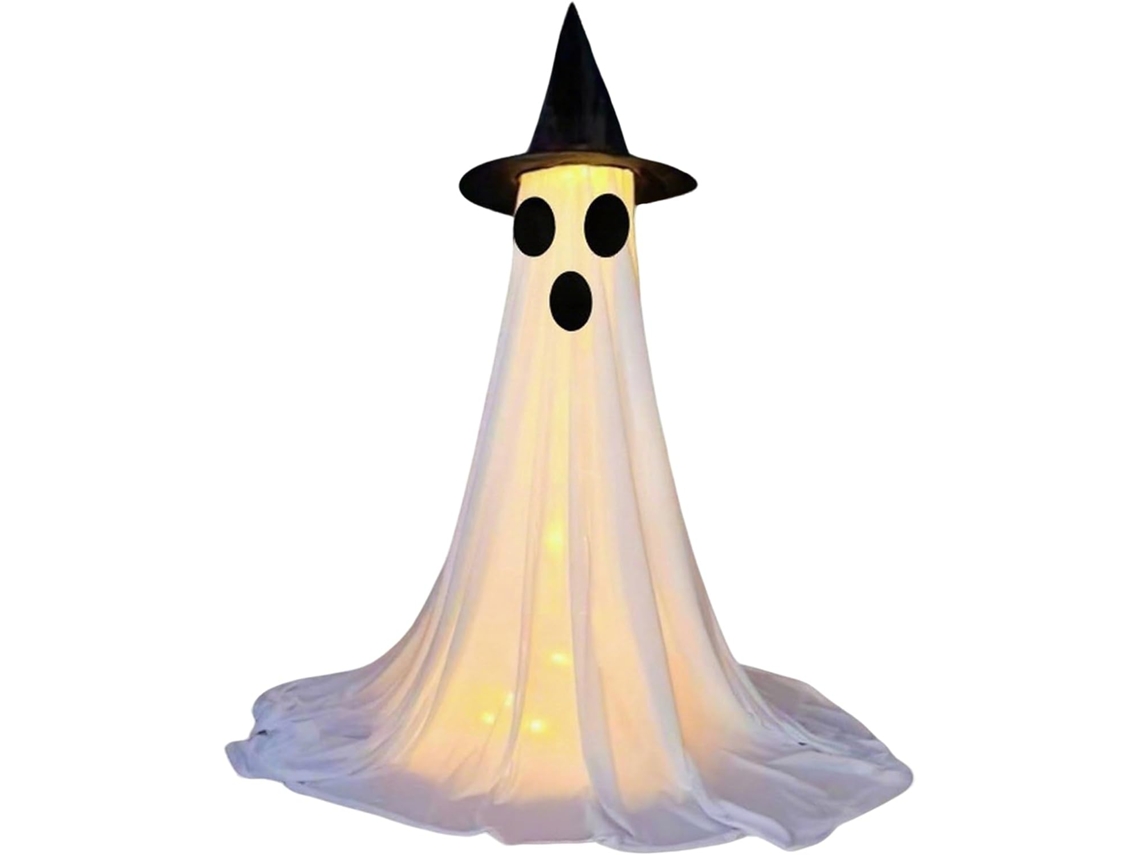 Decoração Fantasmagórica E Iluminada Para Varanda Externa |