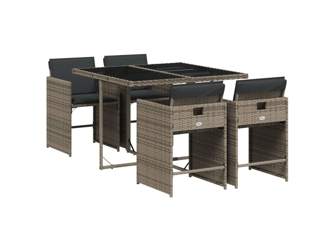Garden Dining Set, Garden Dining Sets Vidaxl Cinzeto Rattan / Vime (n/a)