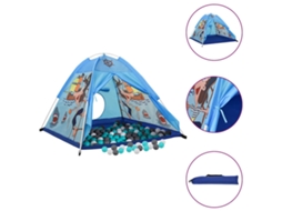 Vidaxl Tenda De Brincar Infantil Com 250 Bolas 120x120x90 Cm Azul
