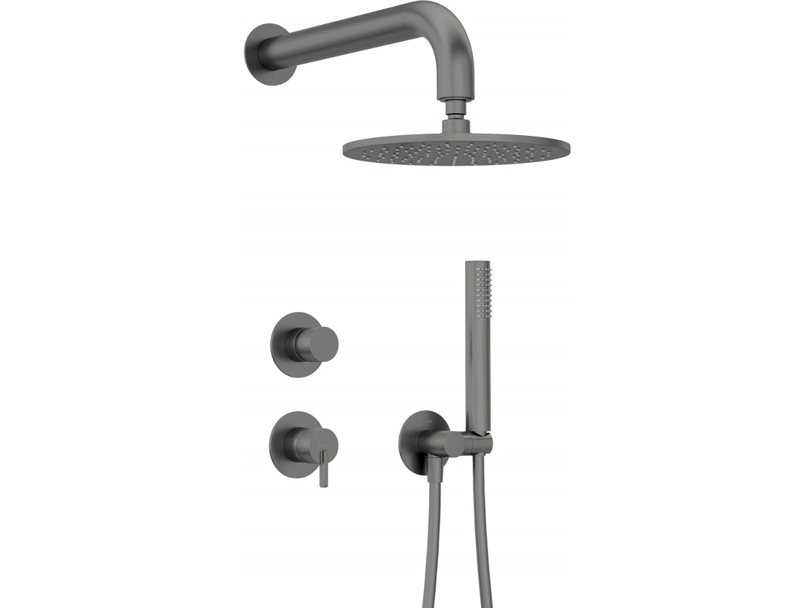 Concealed Shower Set With Overhead Shower Deante