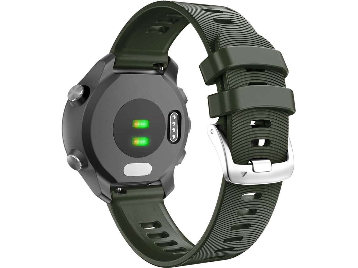 Pulseira de Compatível com Forerunner 20 Mm Silicone Durável Confortável Perfeita Casual Formal Esportivo