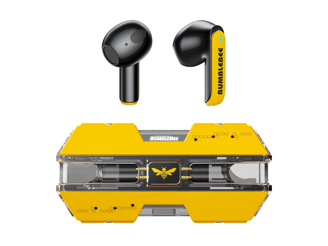 Auriculares Sem Fio Redução Ruído Baixa Latência Jogos YIZHOOD Bluetooth Premium Amarelo