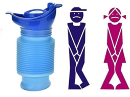 Recipiente de Urina de Emergência, Reutilizável, Portátil, Dobrável, Banheiro Pessoal Móvel, Penico, Garrafa para Urinar para Crianças AQUAFORGE