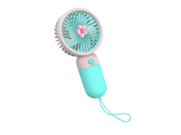Ventilador de mão Primerox mini Usb recarregável azul céu potente e fofo