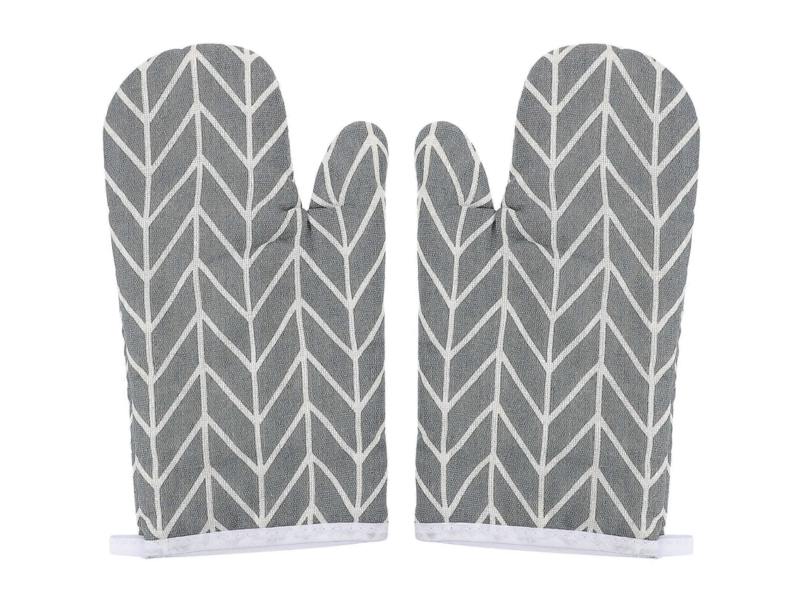 Guantes de Forno Resistentes Ao Calor de Silicone Anti queimaduras para Cozinha, Assar, Churrasco e Laváveis 28x16x2cm Gris