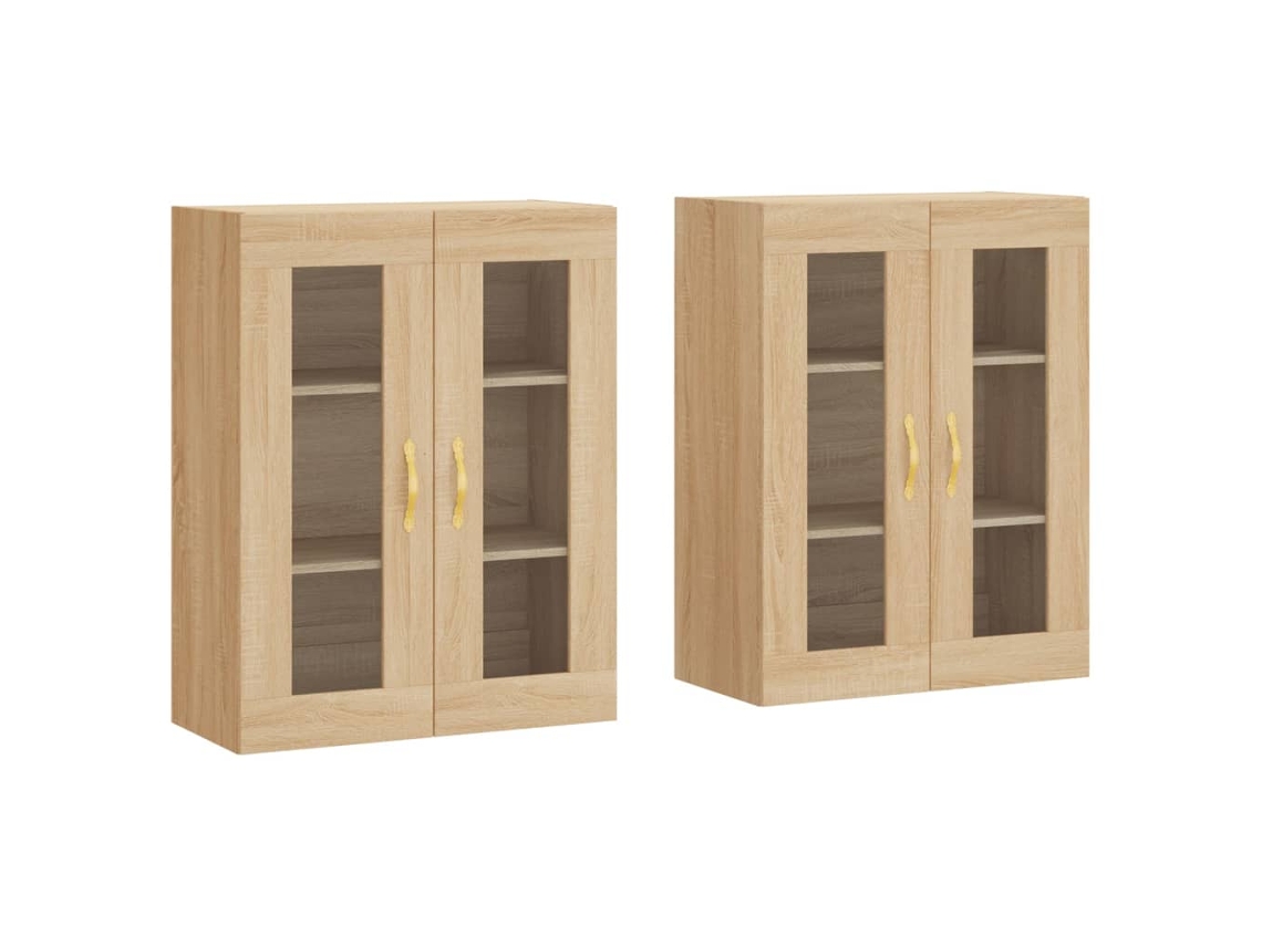 Wall Mounted Cabinet, Wall Mounted Cabinets Vidaxl Marrom Madeira Processada (n/a)