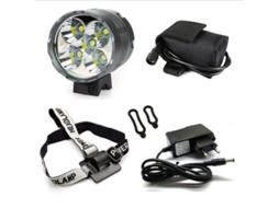 Luzes De Bicicleta, 6000 Lúmens, 5 Leds, Luz Dianteira à Prova Dágua Para Mountain Bike Com Bateria Recarregável, 3 Modos De Ilum Aquaforge