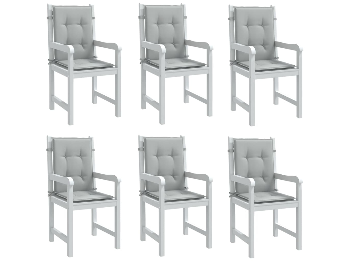 Vidaxl Almofadões Lombares Cadeiras 6pcs 100x50x4 Cm Mesclado Tecido