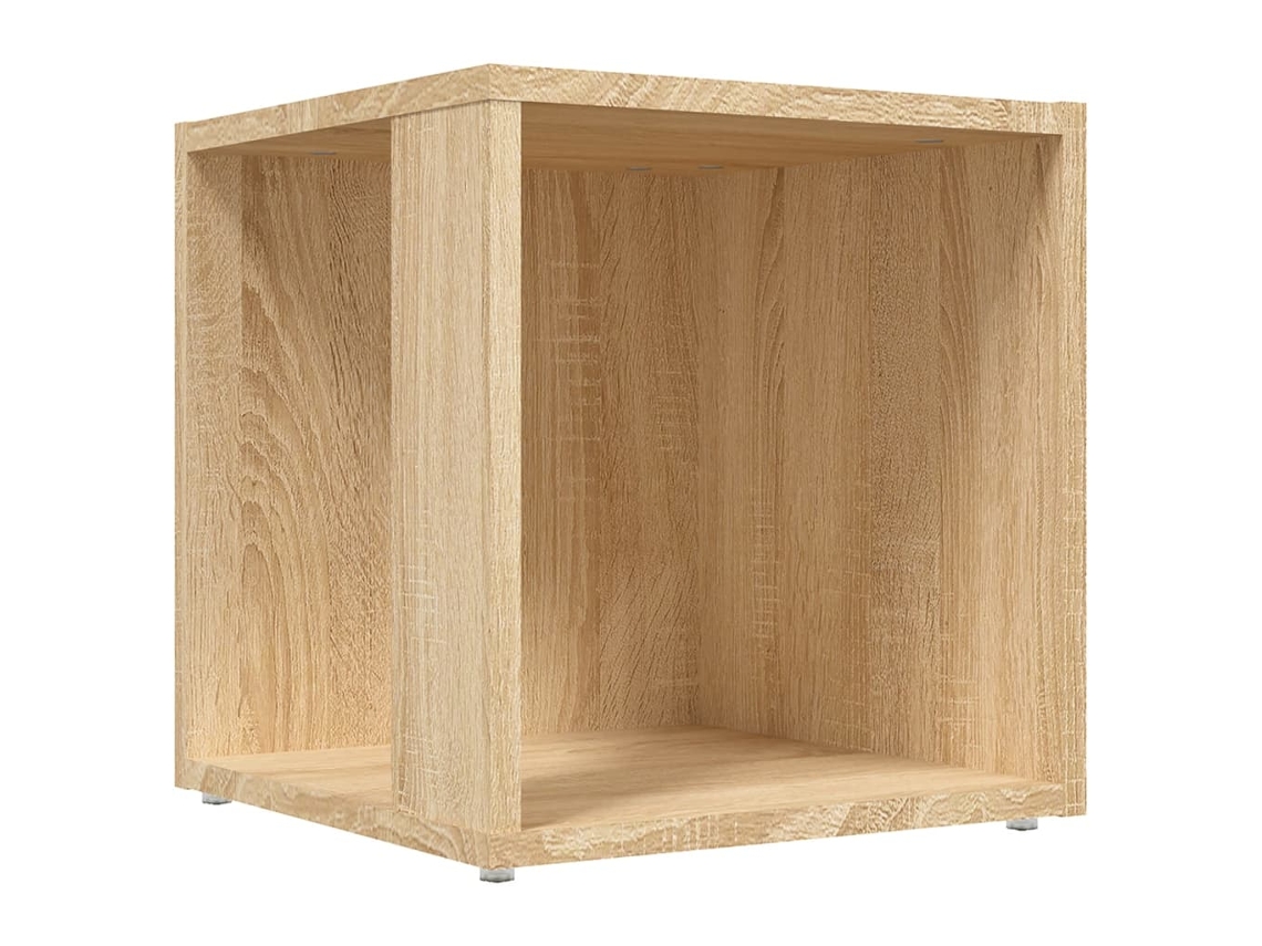 Side Table, Side Tables Vidaxl Marrom Madeira Processada (33 X 33 X 34.5 Cm)