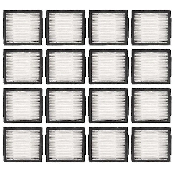 Kit com 16 Filtros Hepa de Reposição para Aspirador Robô Combo J7+ J9+ BRILVIBERA (conforme Mostrado na Imagem)