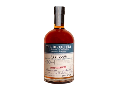 Whisky Single Malt ABERLOUR Collection Single Cask Edition Reserva 20 Anos Garrafa Medium (0.5 L - 1 Unidade)