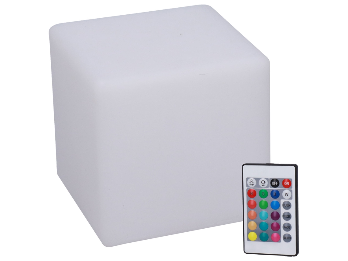 Luminária Led em Formato de Cubo com Controle Remoto CHABERLU