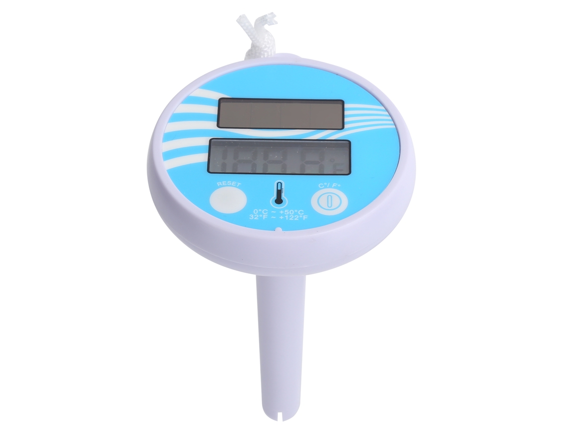 Termômetro Flutuante De Água Eletrônico Carregamento Solar Lcd