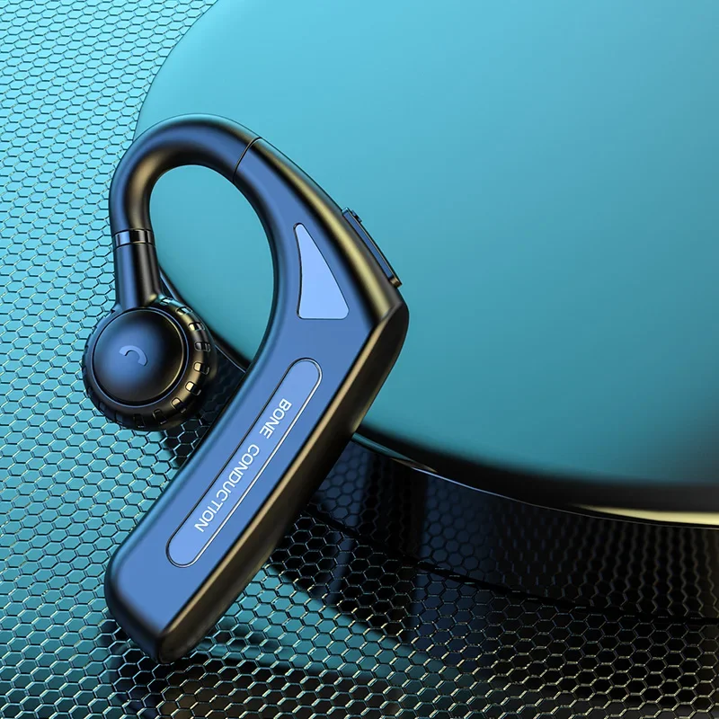 Fones De Ouvido Bluetooth De Condução Óssea (pretos), Sem Fio E Confortáveis Para Uso Com Um Único Ouvido.