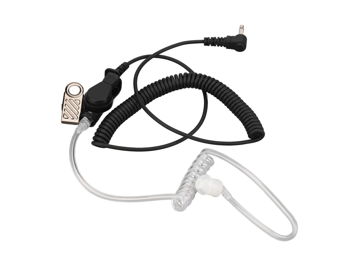 Fone De Ouvido Para Rádio Walkie Talkie Profissional 3.5mm Headset Com Microfone Acessório Para Celular Mp3 Mp4