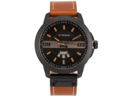 Reloj Calendario Hombre Cuero Pu Quartz Impermeable Moda Color 1