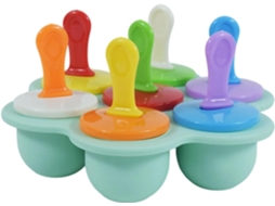 Forma Para Picolé Com 7 Cavidades De Silicone, Fácil De Desenformar