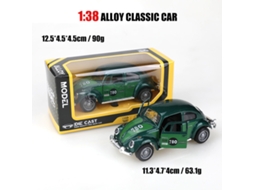 Miniatura de Carro em Escala 1/38, Modelo de Carro Clássico, Brinquedo Infantil. MDUG