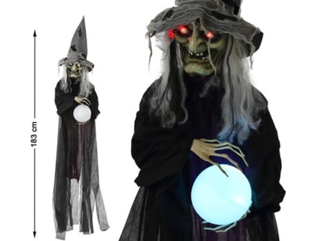 Bruxa Suspensa Halloween 119147 Preto (183 Cm)
