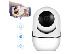 MEOIRUERY Câmera Wifi 1080p Sistema De Segurança Sem Fio Para Interior 2.4ghz Com Áudio Bidirecional, Visão Noturna, Auto Cruise, Rastreamento De Movimento E Al