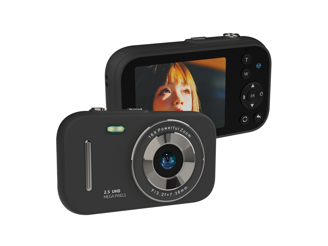 Câmera Digital 1080p 48mp Lentes Duas Tela Ips 2.8'' Jogo Música Bateria Integrada Cartão 32gb Presente Para Adolescentes Estudantes