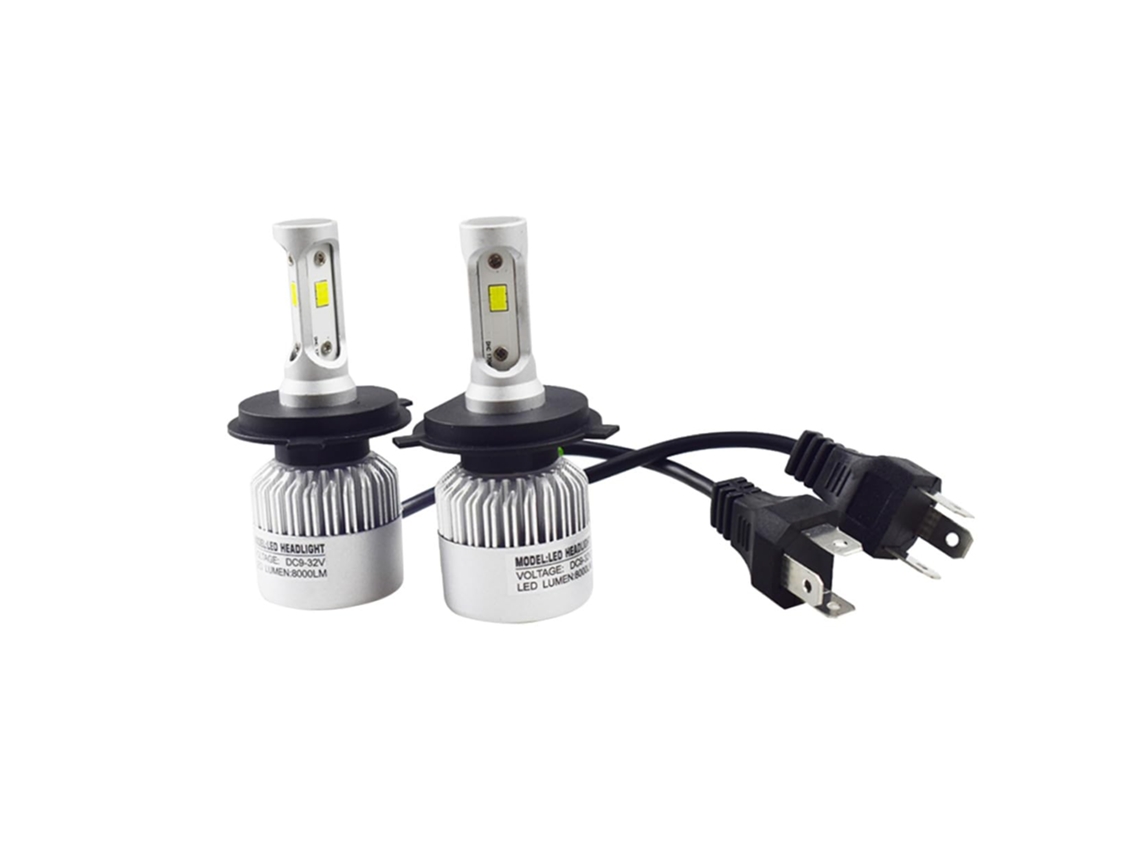 Lâmpadas Led Automotivas De 2 Peças, Chips Csp, Resfriamento Rápido, Alumínio Aeronáutico, Iluminação Potente.