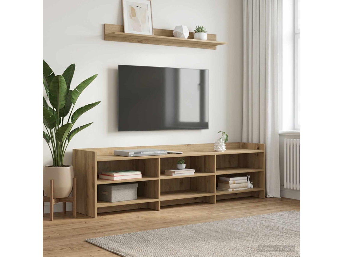 Vidaxl Gabinete Para Tv 168 X 33 X 47 Cm Carvalho Arttisan