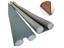 Tampa de bola para porta dupla, faixa de vedação para isolamento e acústica, comprimento ajustável 95cm, anti correntes e ruído, marrom | S/MARCA