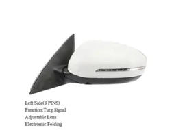 Espelho Retrovisor Externo Kia K5 Optima 2011 2015 Sinal Direção Dobrável Não Pintado