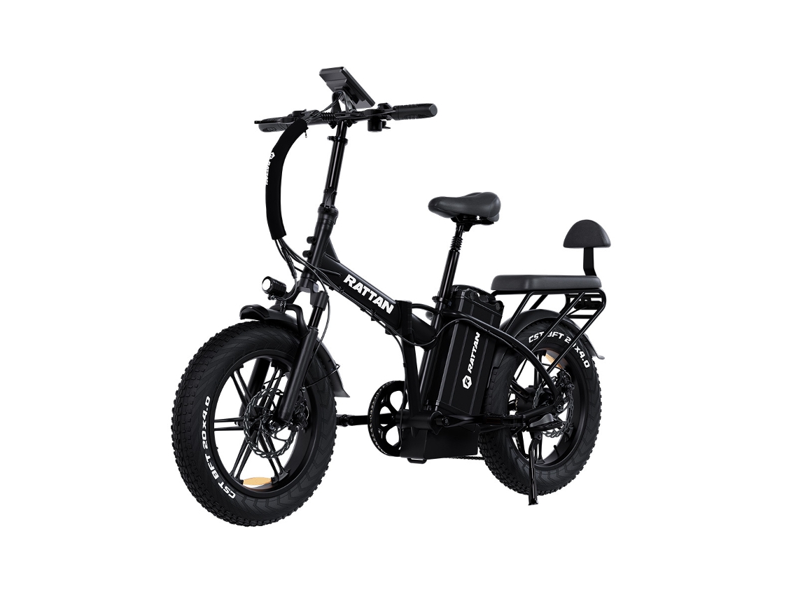 Bicicleta elétrica dobrável Rattan Lm Ultra, bateria removível de 48V 40,5Ah, 7 velocidades Shimano