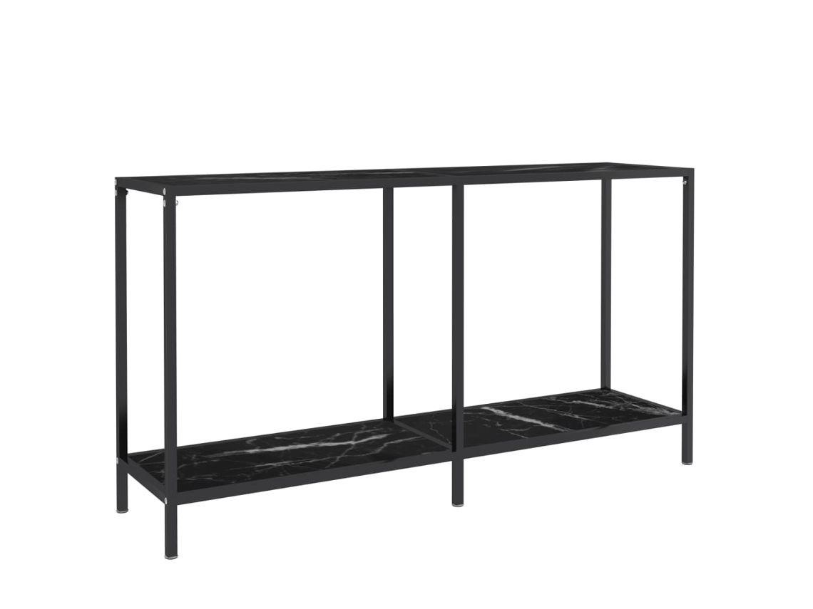 Console Table, Console Tables Vidaxl Preto Vidro (n/a)