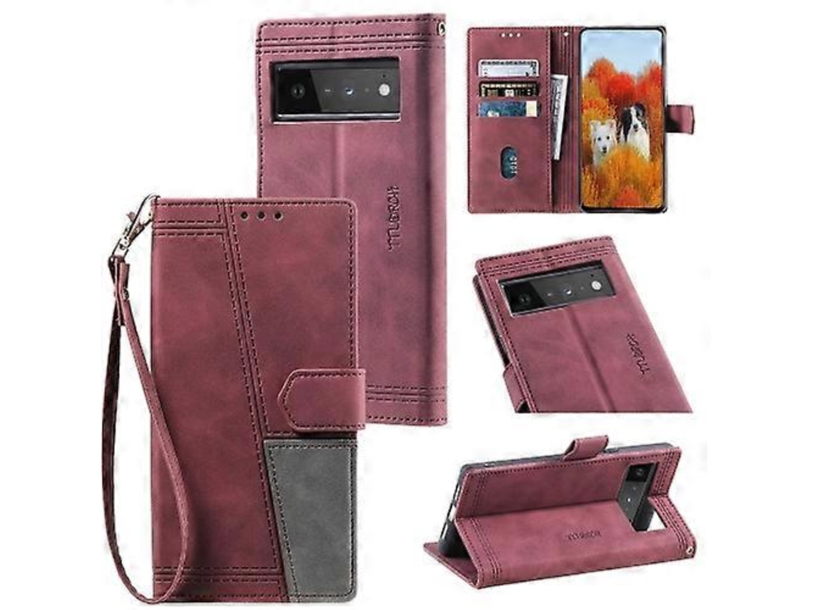 Capa De Couro Sintético Para Celular Google Pixel 6