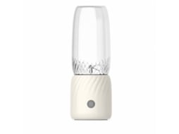 Liquidificadora Portátil Sem Fios 350 Ml, 6 Lâminas Em Aço Inoxidável, Carregamento Usb-c, Branca