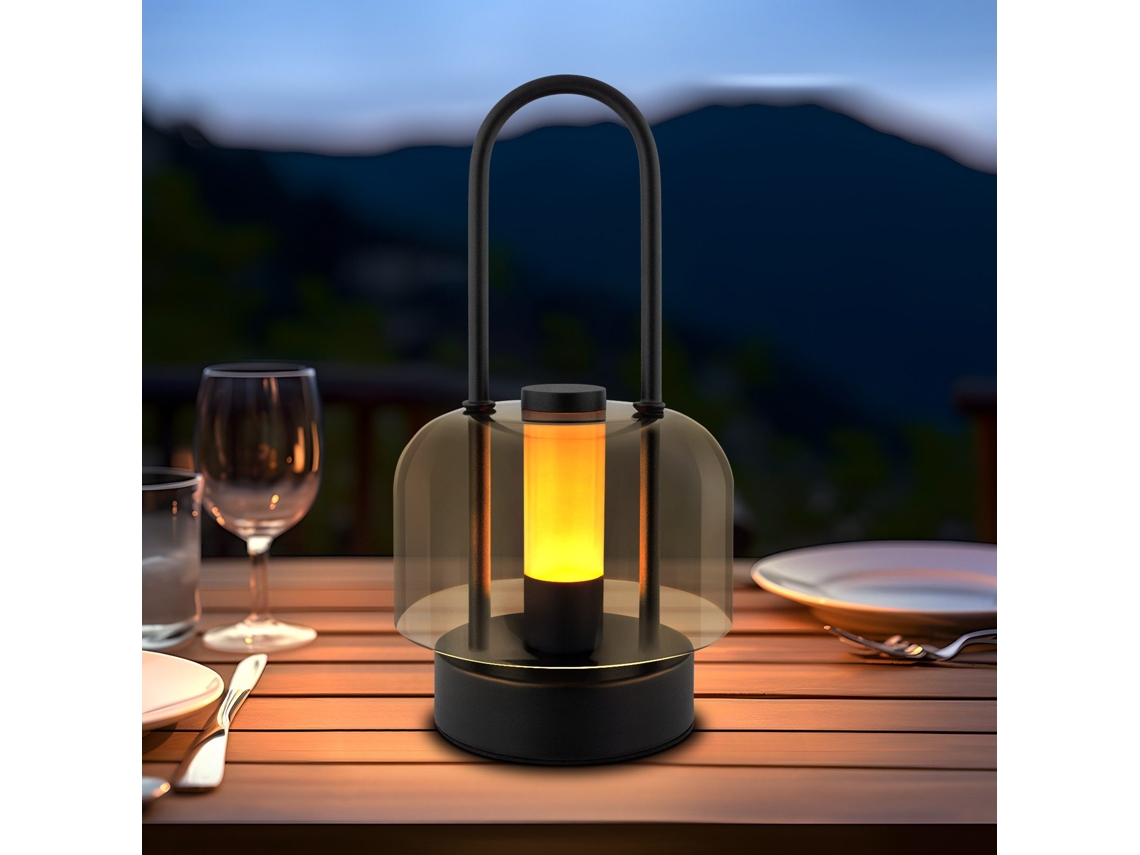 Nettlife Candeeiro De Secretária Portátil Led, Candeeiro De Cabeceira Sem Fios, Regulável De 1800 K A 6500 K, Com Memória, Recarregável Via