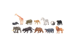 12 Peças Brinquedo Figura Animal Realista Modelo Educativo Creaturas Playset Para Bebês
