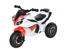 Moto Cavalgada Infantil (música, Efeitos de Luz, Vermelho e Branco)