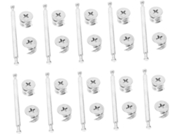 Kit Com 20 Parafusos Para Fixação De Móveis Metal