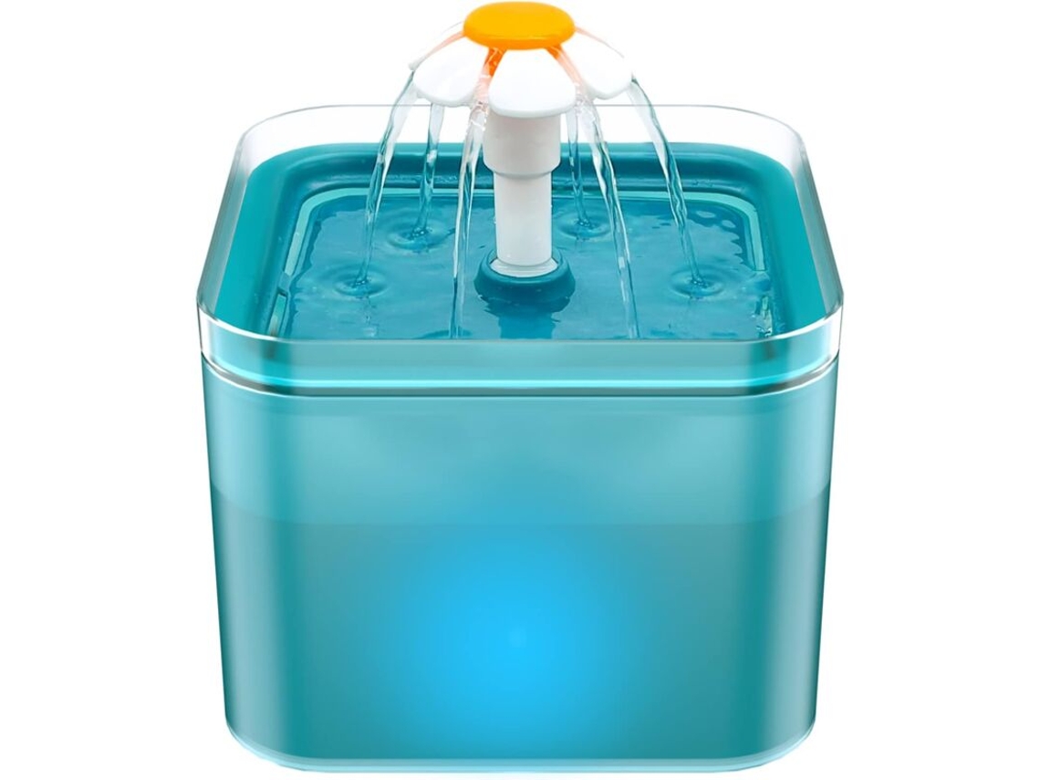 Dispensador Automático De Água, Capacidade 2 L, Silencioso, Luz Led, Sistema Filtrante, Carvão Ativado, Para Uso Doméstico E Hidratação Diária