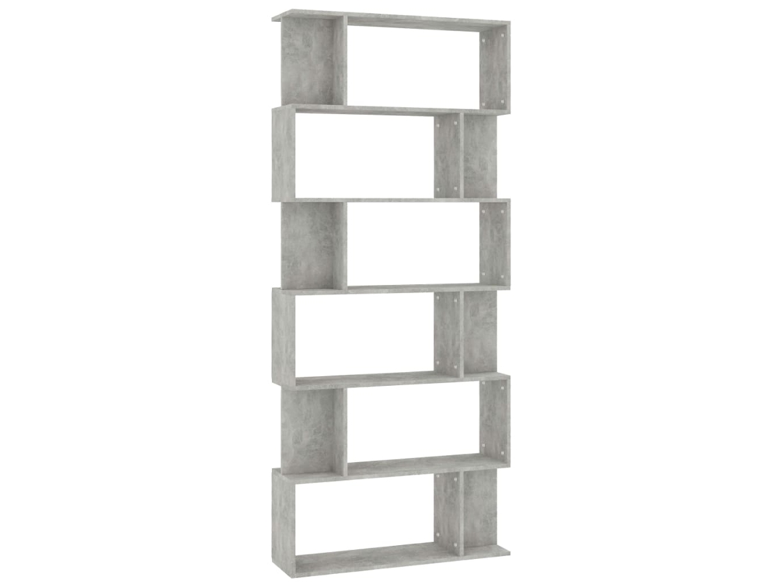 Book Cabinet, Book Cabinets Vidaxl Cinzeto Madeira Processada (n/a)