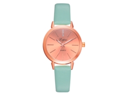 Relógio de Pulso Feminino Casual Lvpai com Strass e Movimento de Quartzo (verde)