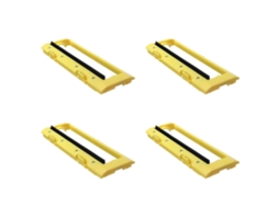 4x A Capa Amarela Da Escova Principal Da Vassoura É Adequada Para Ilife A4 A4s T4 X430 X432_ptg