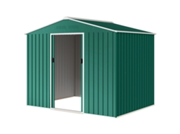 Galpão Jardim 3,6 M² Verde com portas deslizantes, fendas de ventilação, 236x171x191 Cm | S/MARCA