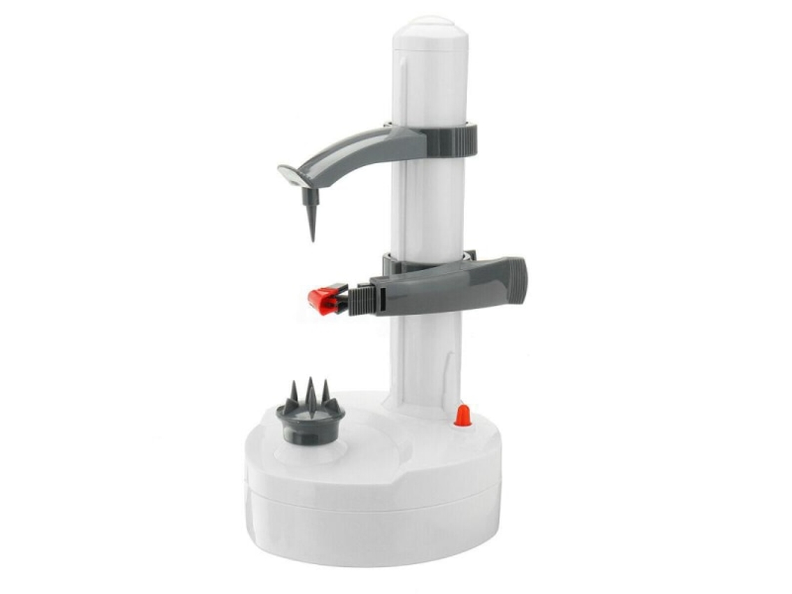 Descascador Elétrico De Frutas E Legumes, Função De Rotação Automática, Branco