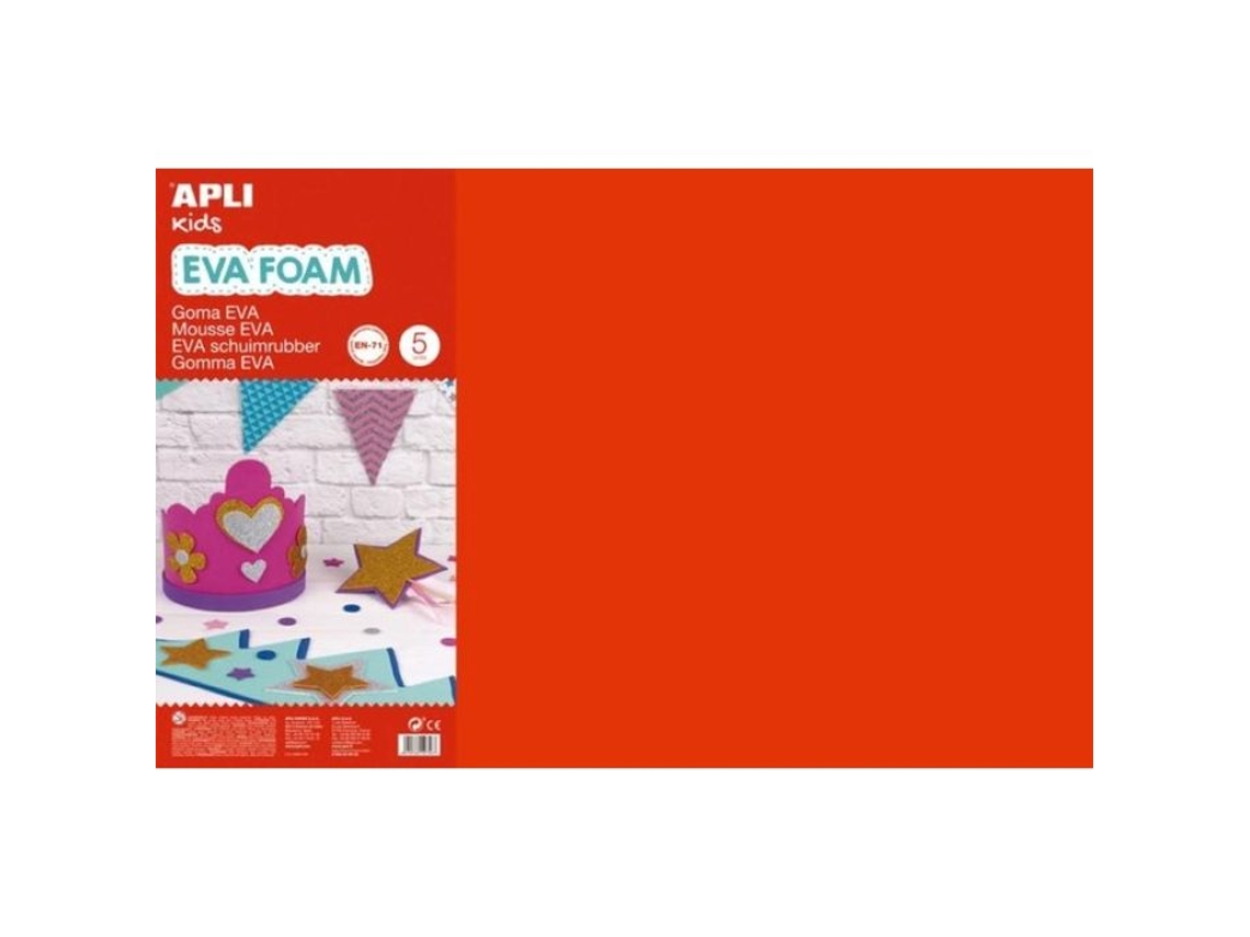 Apli Agipa - Mousse Eva Termoformável 40x60 Cm 10 Peças Sortidas